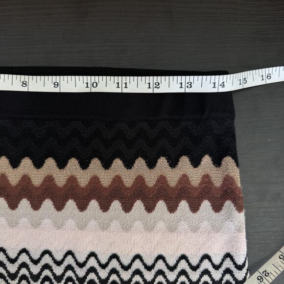 Etcetera Skirt Womens Smal Zig Zag Knit Pencil Pull On Rayon Blend Fall Classic - Picture 8 of 11